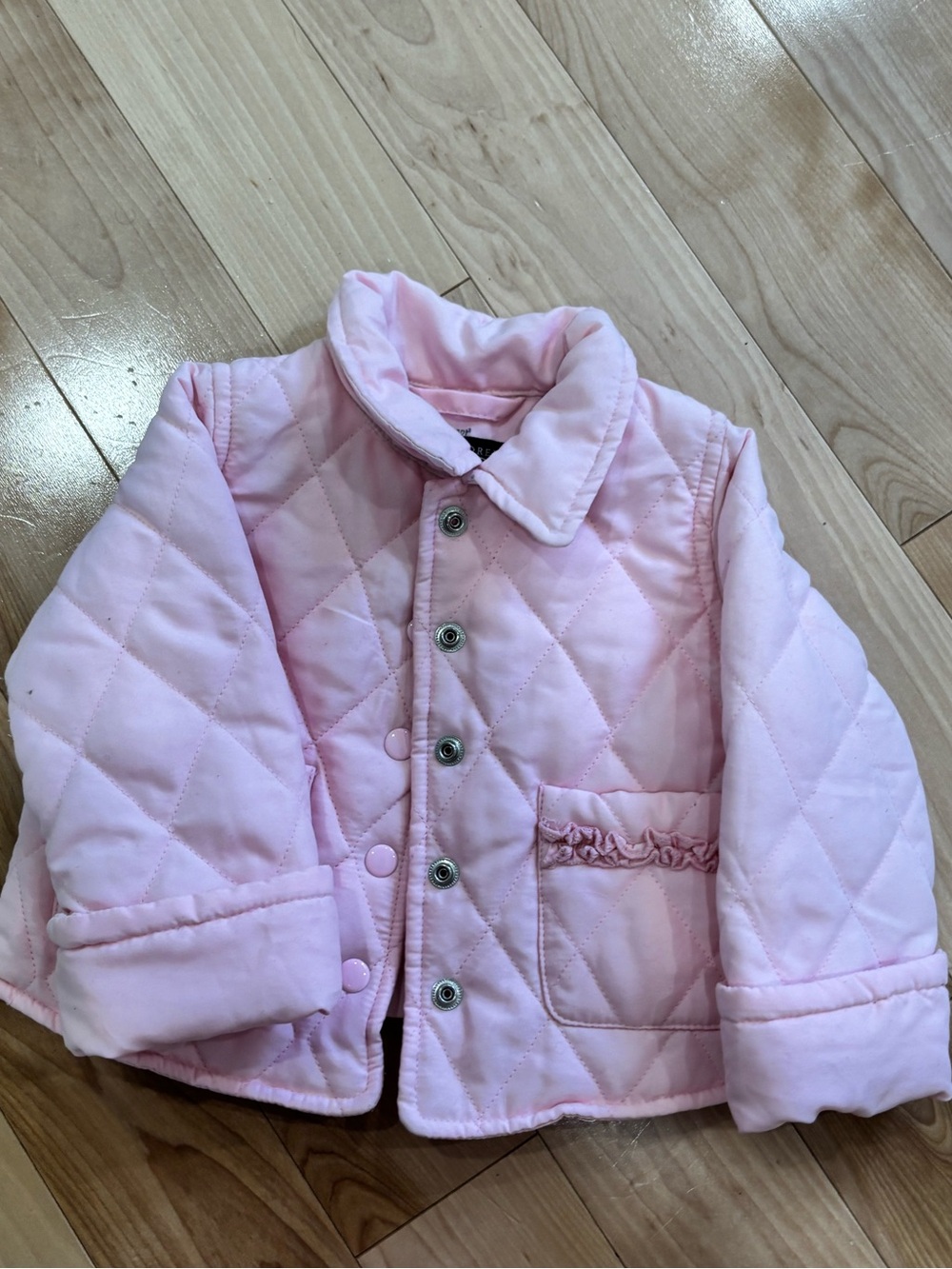The Children’s Place Baby Girls Light Quilted Jacket – Pink (6–9 Months)
